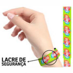 PULSEIRAS DE IDENTIFICAÇÃO Material Sintético 24x20 4X0 IMPRESSÃO A LASER  