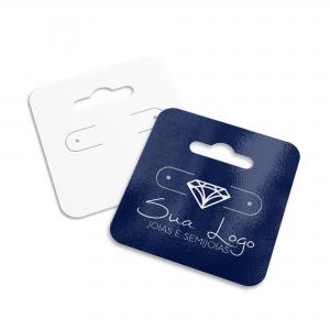 MINI TAG - ESPECIAL - 250G - VTF - FRENTE E VERSO COUCHE 250G 45mm x 51mm 4X0 / 4X4 verniz total CORTE ESPECIAL 